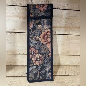 Jaguar tapestry hot iron/straightener case vintage